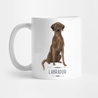 Chocolate Brown Labrador Mug